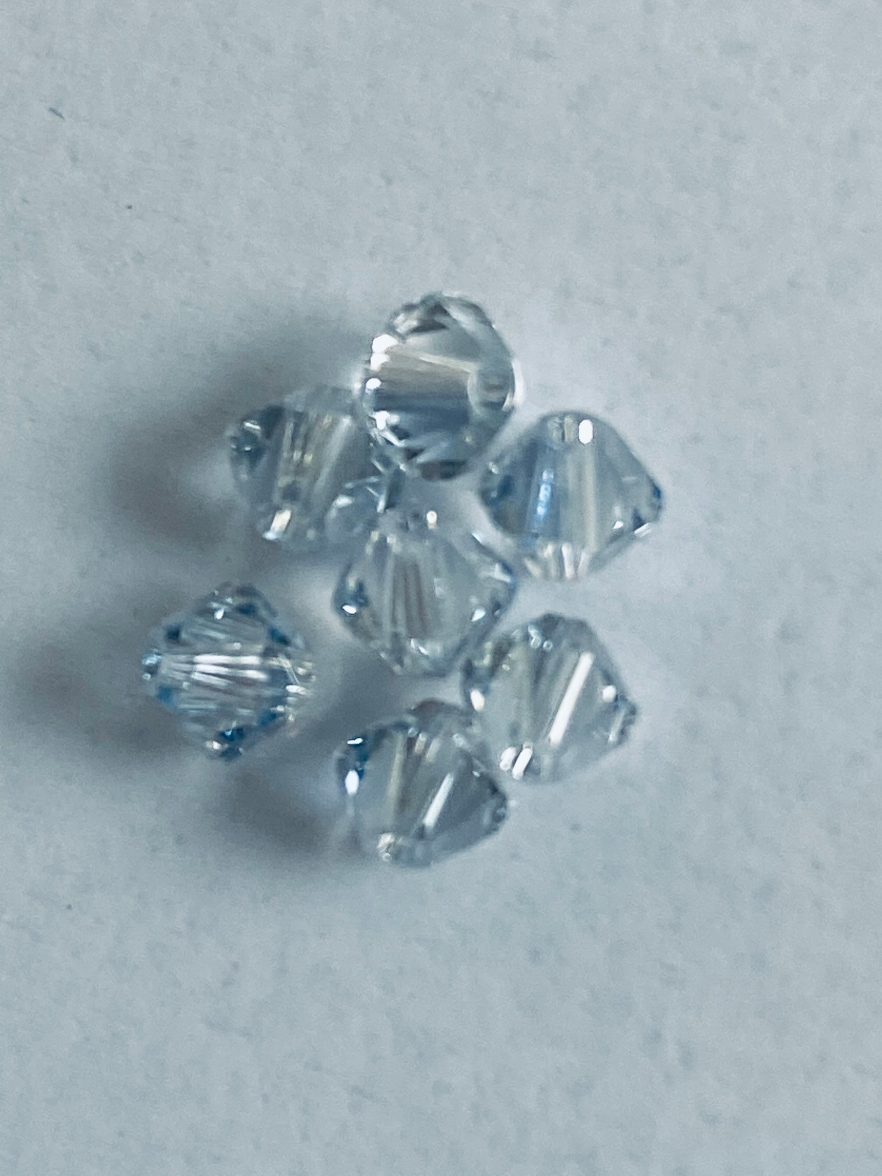 Bicone 4 - Cristal Ombré Bleu (25 pces)