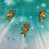 Pendentif - Acier inoxydable - Cupidon 18k plaqué or 