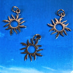 Pendentif - acier inoxydable - Eclipse solaire, couleur argent (1 pce)