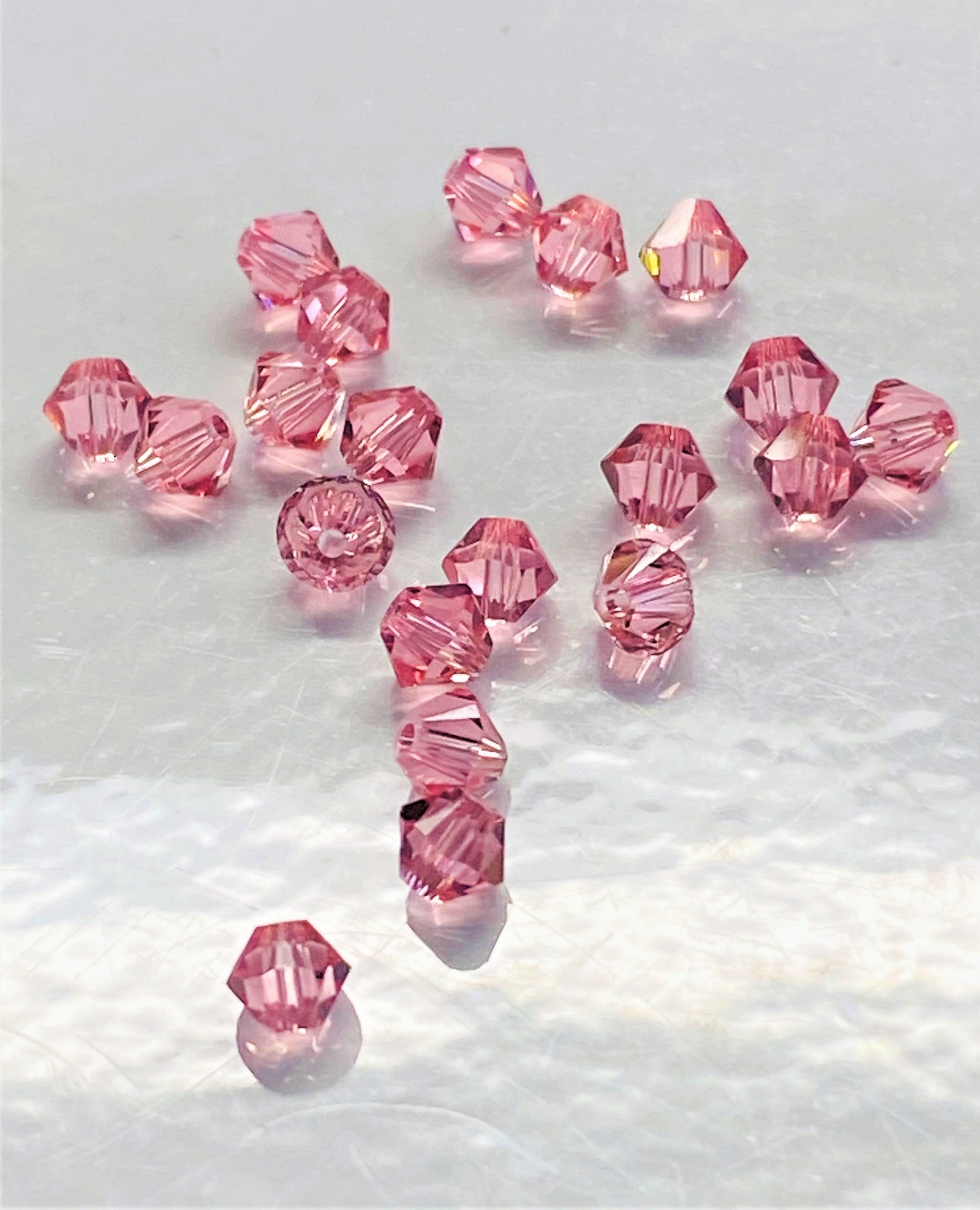 Bicone 4 - Rose Claire (25pces)