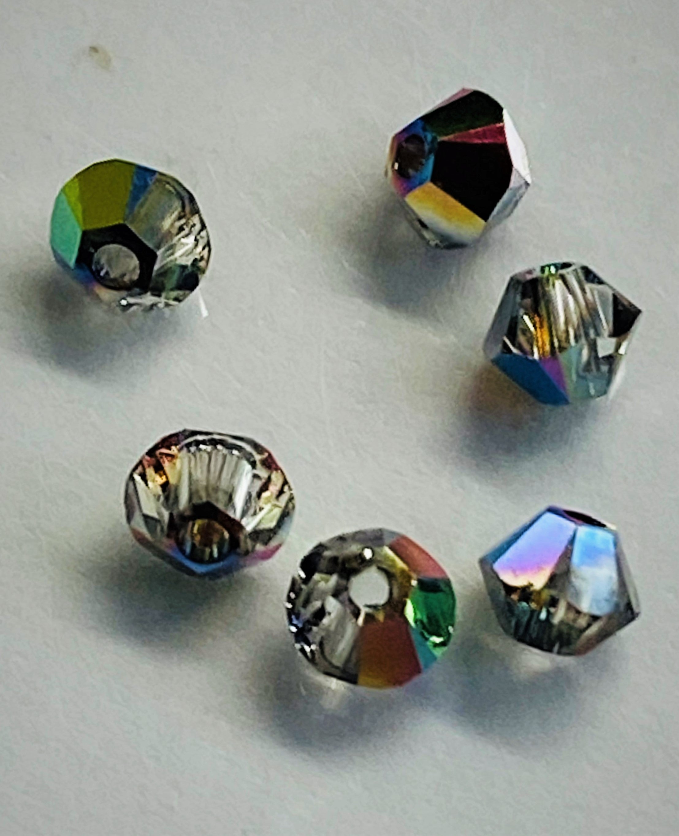 Bicone 3 - Crystal Vitrail Médium (25 pces)