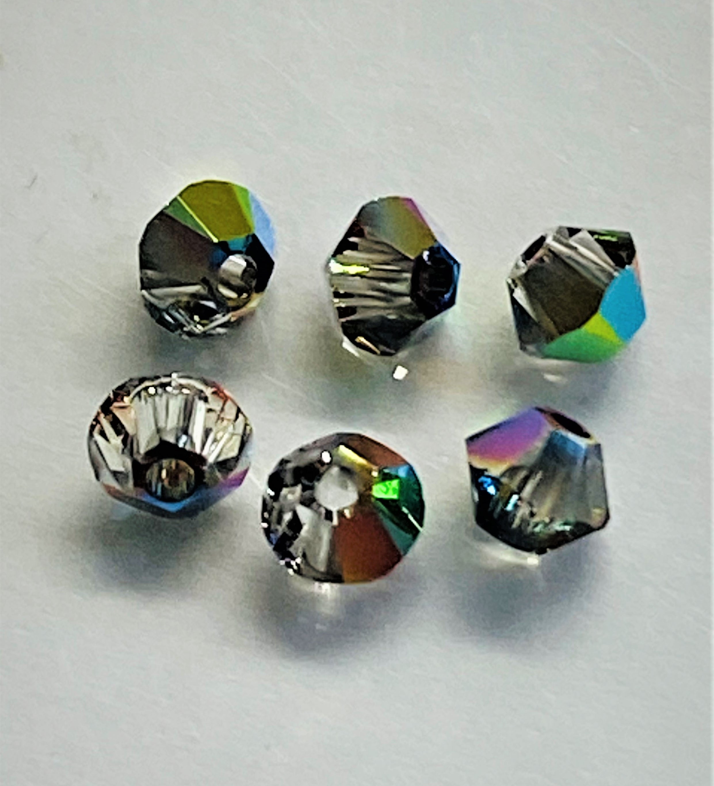 Bicone 3 - Crystal Vitrail Médium (25 pces)