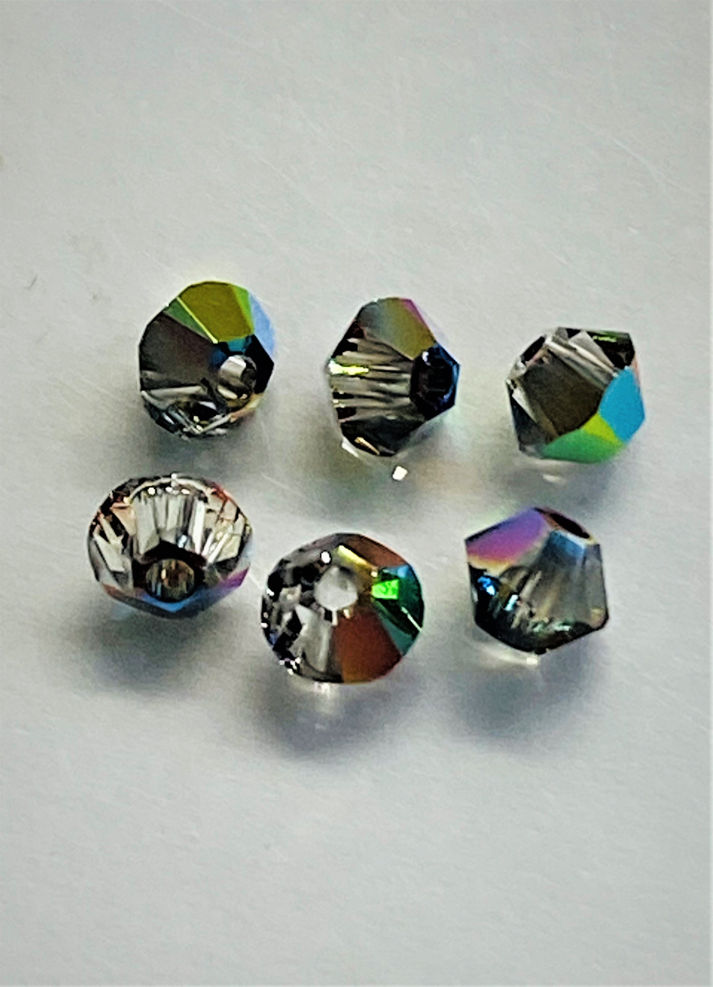 Bicone 3 - Crystal Vitrail Médium (25 pces)