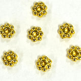 Alliage daisy séparateurs perles de style tibétain, fleur, or (10 pces)