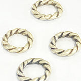 Anneau 18 mm - Argent vieilli -  (1 pce)