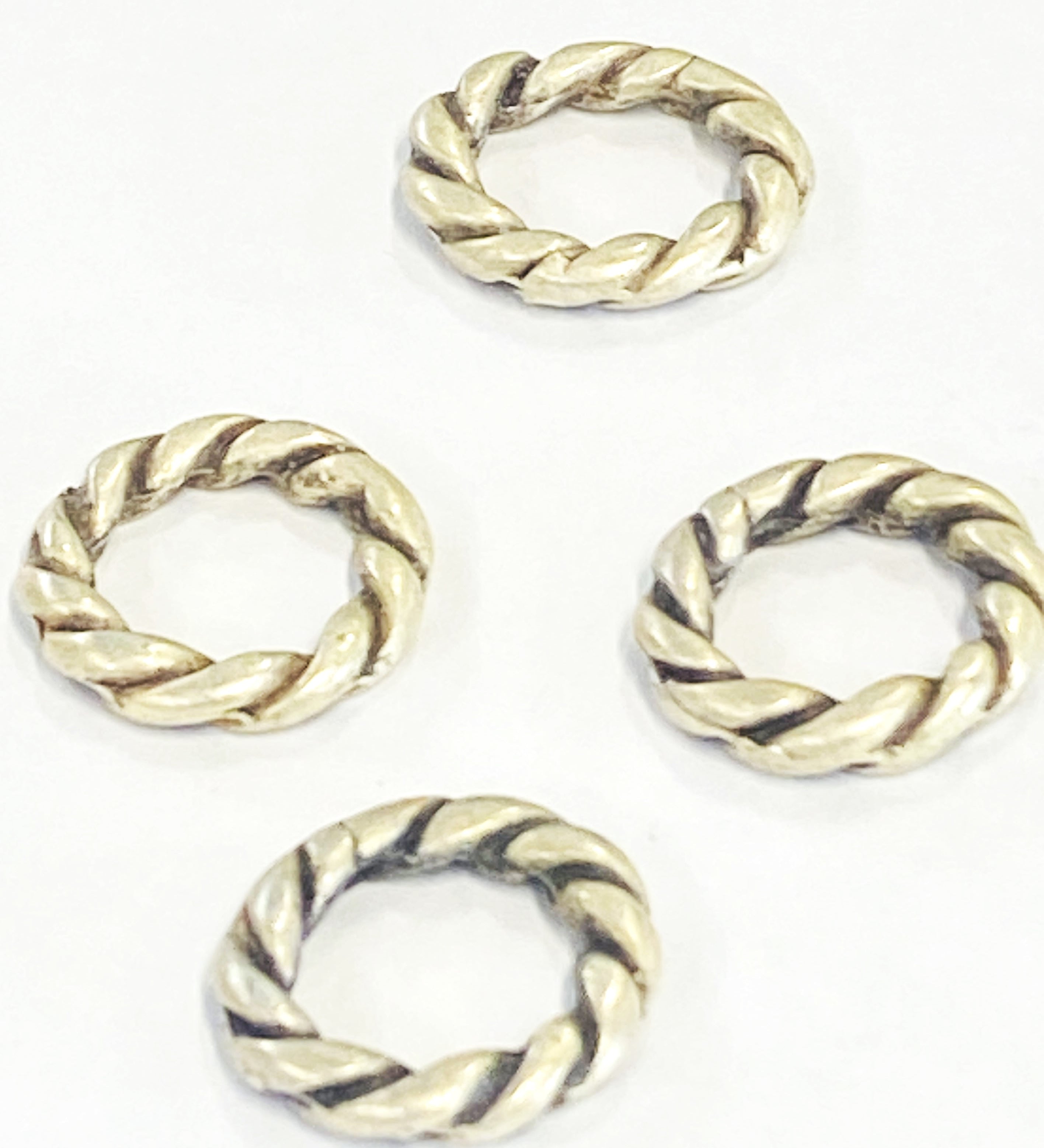 Anneau 18 mm - Argent vieilli -  (1 pce)