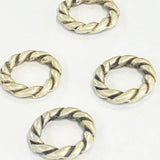 Anneau 18 mm - Argent vieilli -  (1 pce)