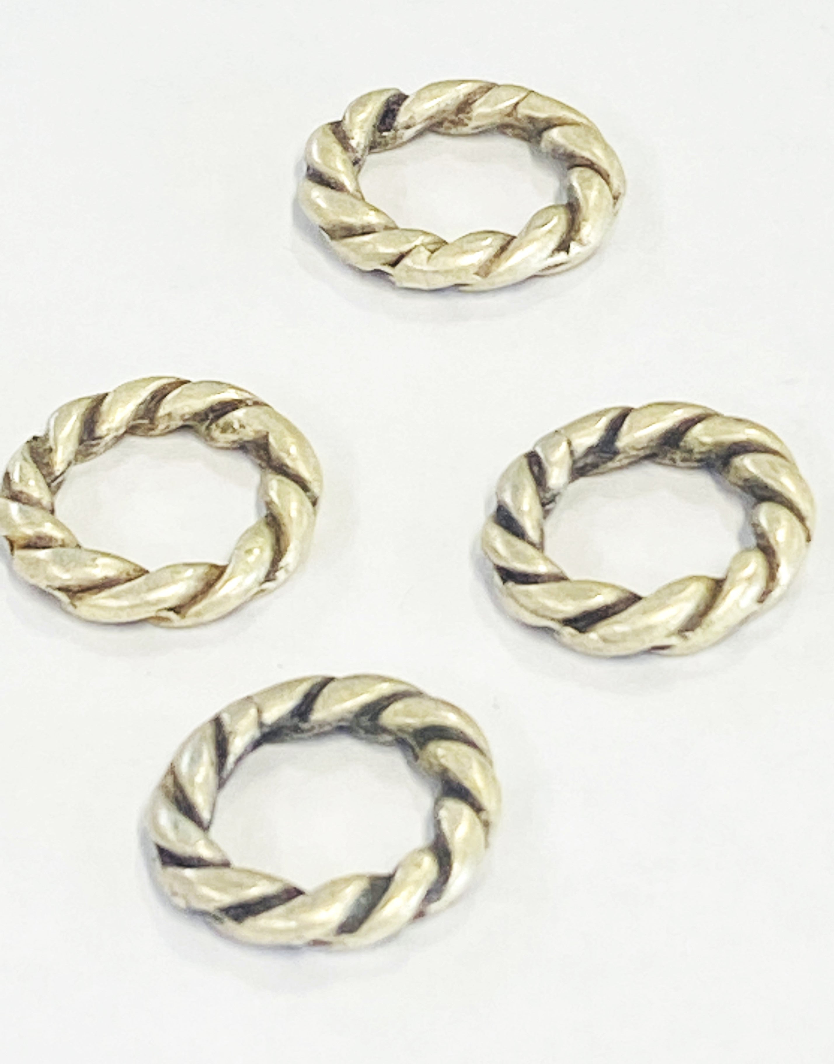 Anneau 18 mm - Argent vieilli -  (1 pce)