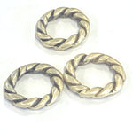 Anneau 18 mm - Argent vieilli -  (1 pce)