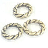 Anneau 18 mm - Argent vieilli -  (1 pce)