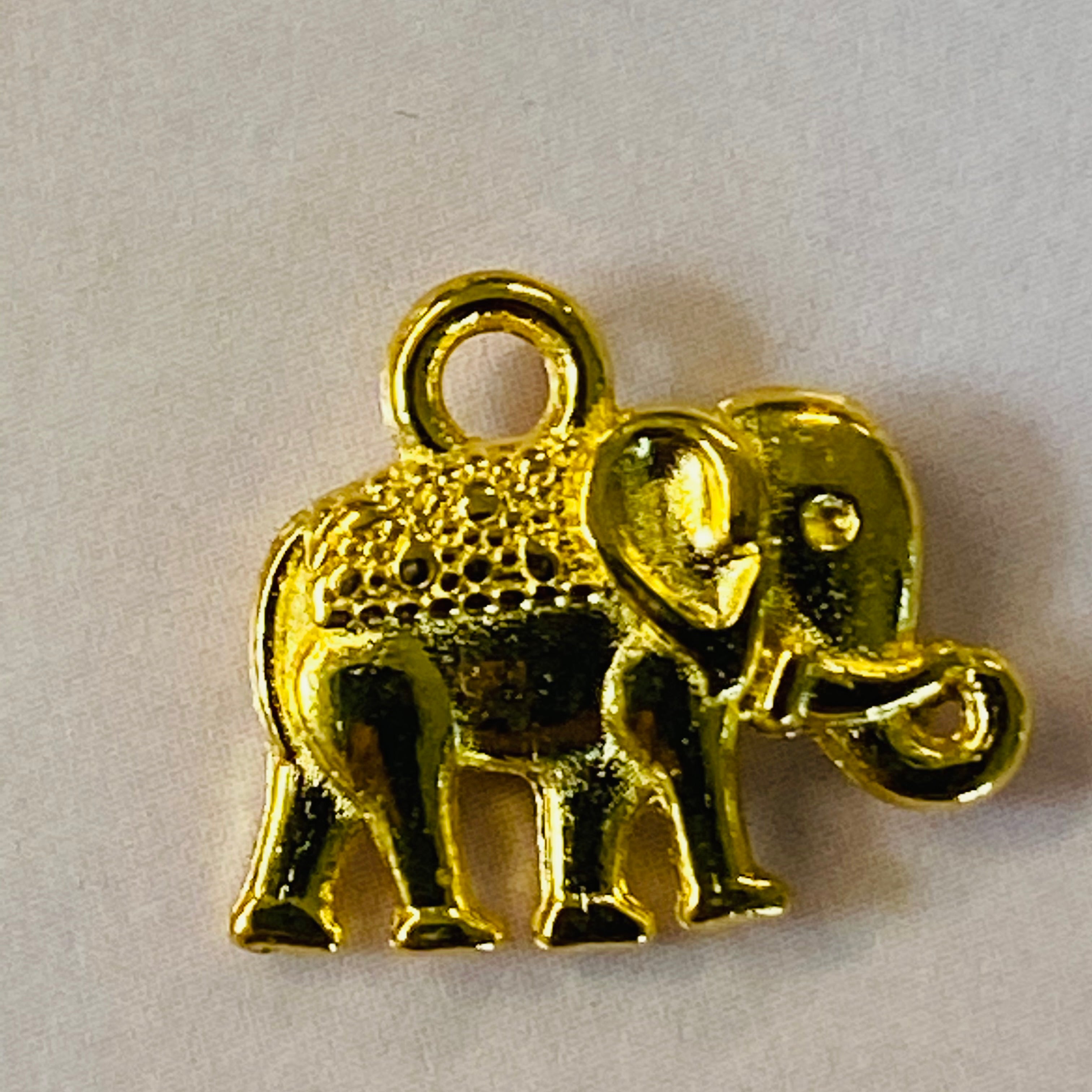 Charms - Petit éléphant doré (1pce)