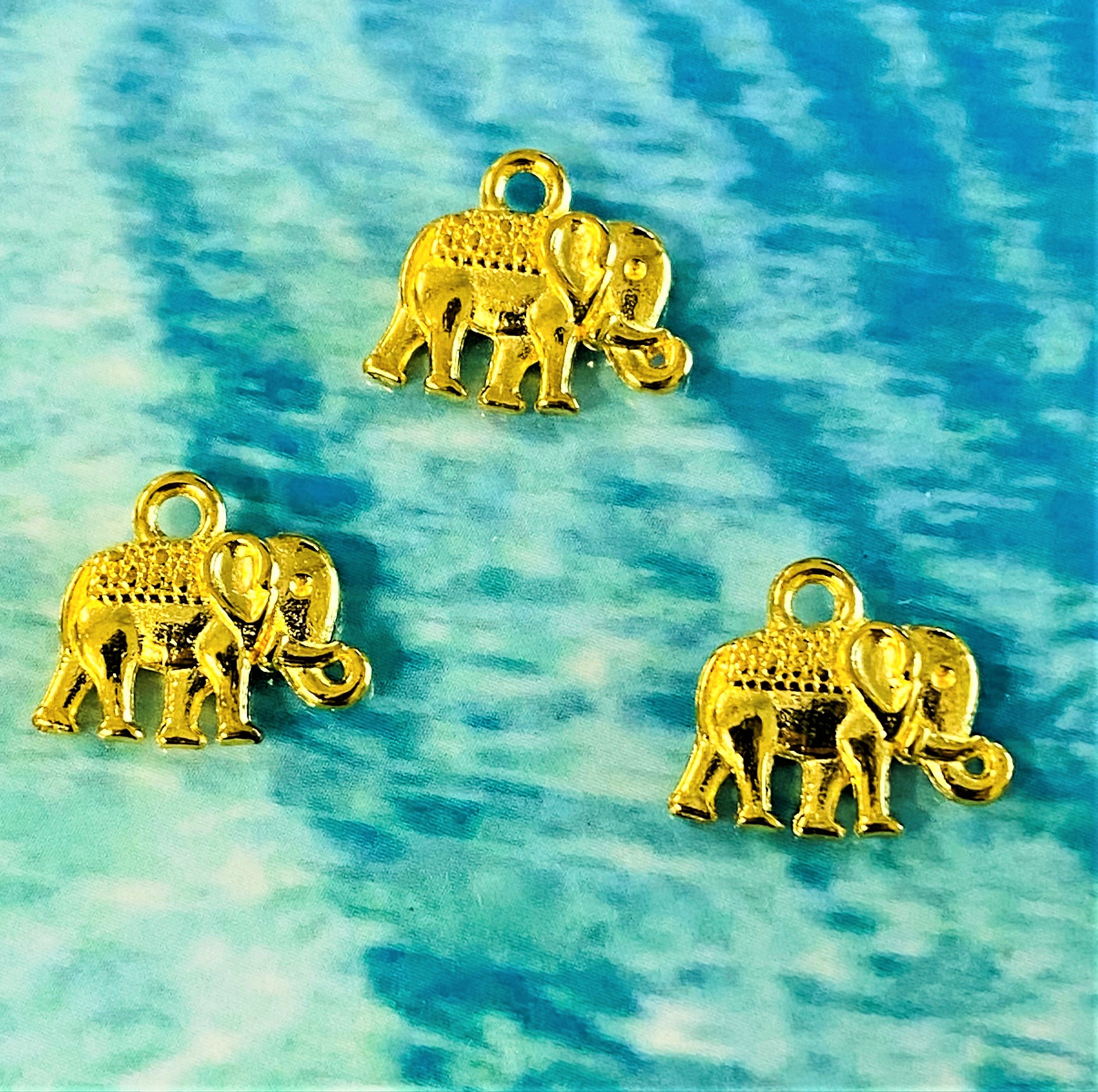 Charms - Petit éléphant doré (1pce)