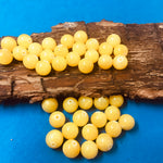 Ronde 10 - Jade Mashan naturelle jaune  (5 pces)