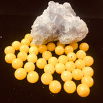 Ronde 10 - Jade Mashan naturelle jaune  (5 pces)