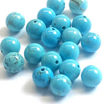 Ronde 8 - Perle en Howlite naturelle teintée - (10 pces)