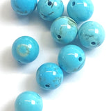 Ronde 8 - Perle en Howlite naturelle teintée - (10 pces)