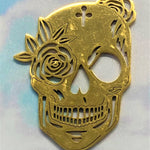 Charms- pendentif Crane pour Halloween, doré (1pce)