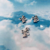 Charms - Ange argenté avec zircons (1pce)