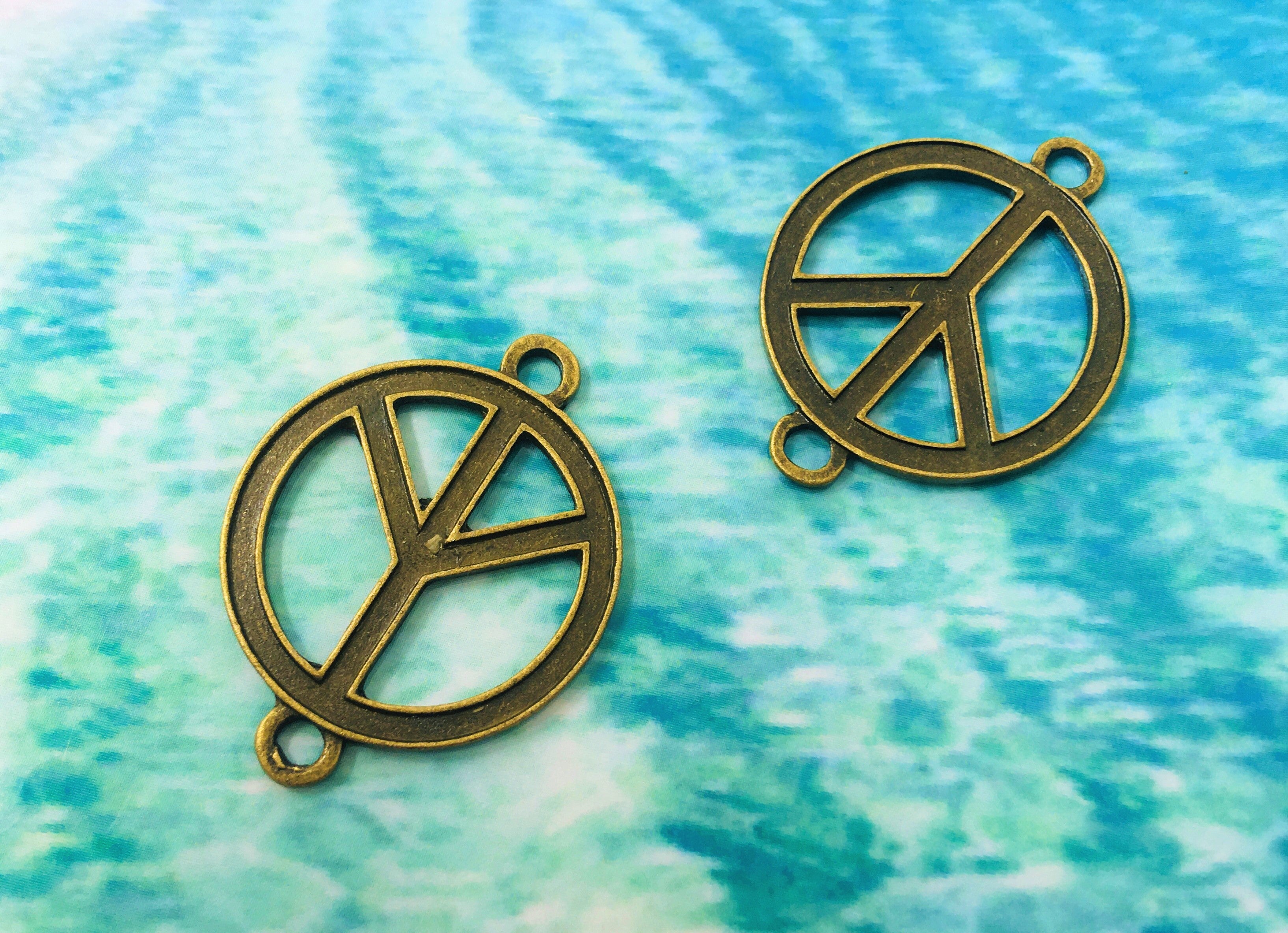 Connecteur "peace and love" style tibétain (1pce)