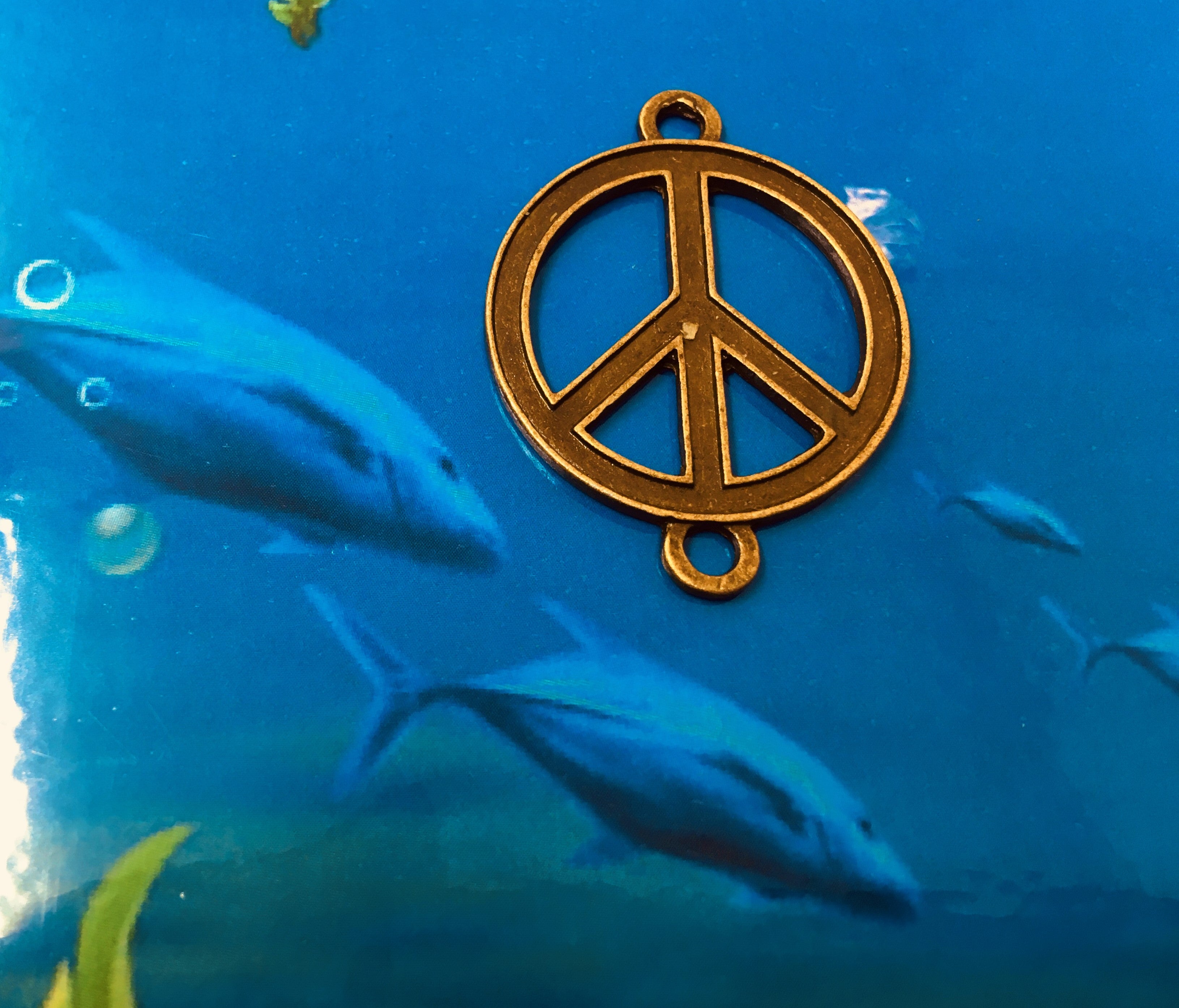 Connecteur "peace and love" style tibétain (1pce)