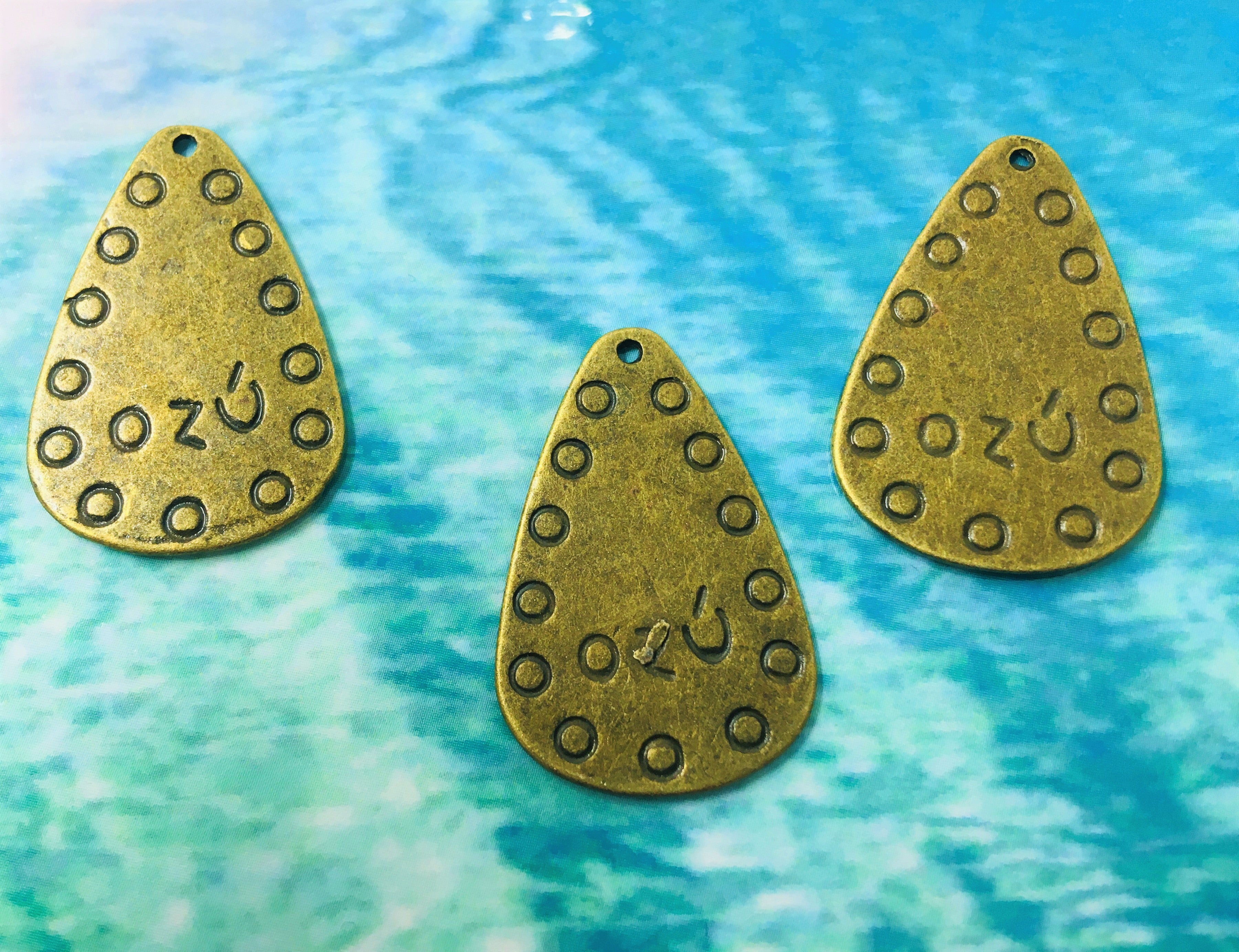 Pendentif goutte style tibétain (1pièce)