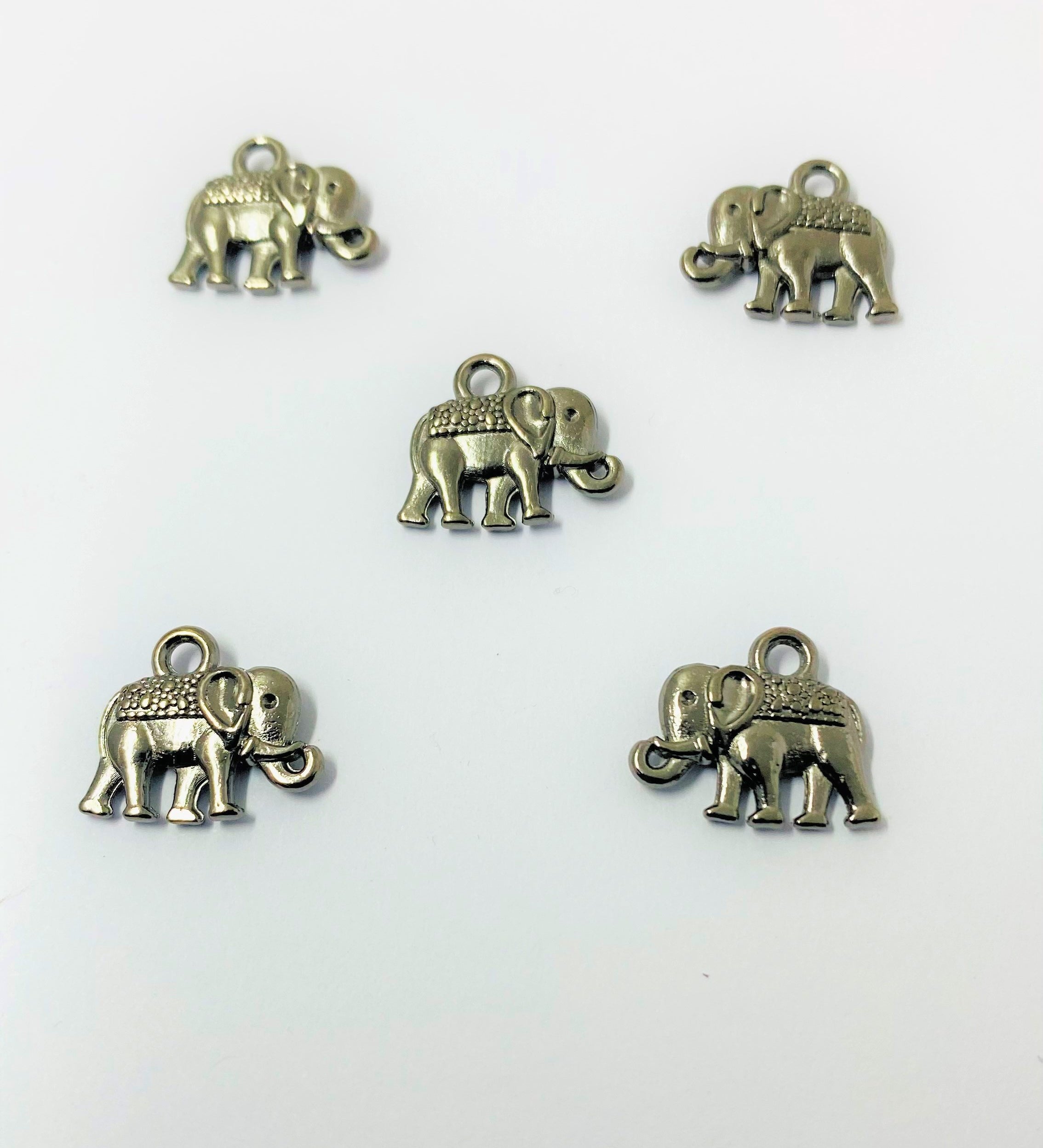 Charms - Petit éléphant , Gunmetal (1pce)
