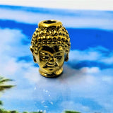 Perle intercalaire - Tête de Bouddha, Or (1pce)