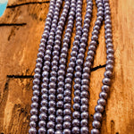 Perle de Verre- 3 -Ronde Nacré Bleuet (10 pces)          