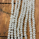 Perle de Verre- 3 -Ronde Nacré Blanc (10pces)