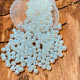 Perle de Verre- 3 -Ronde Nacré Blanc (10pces)