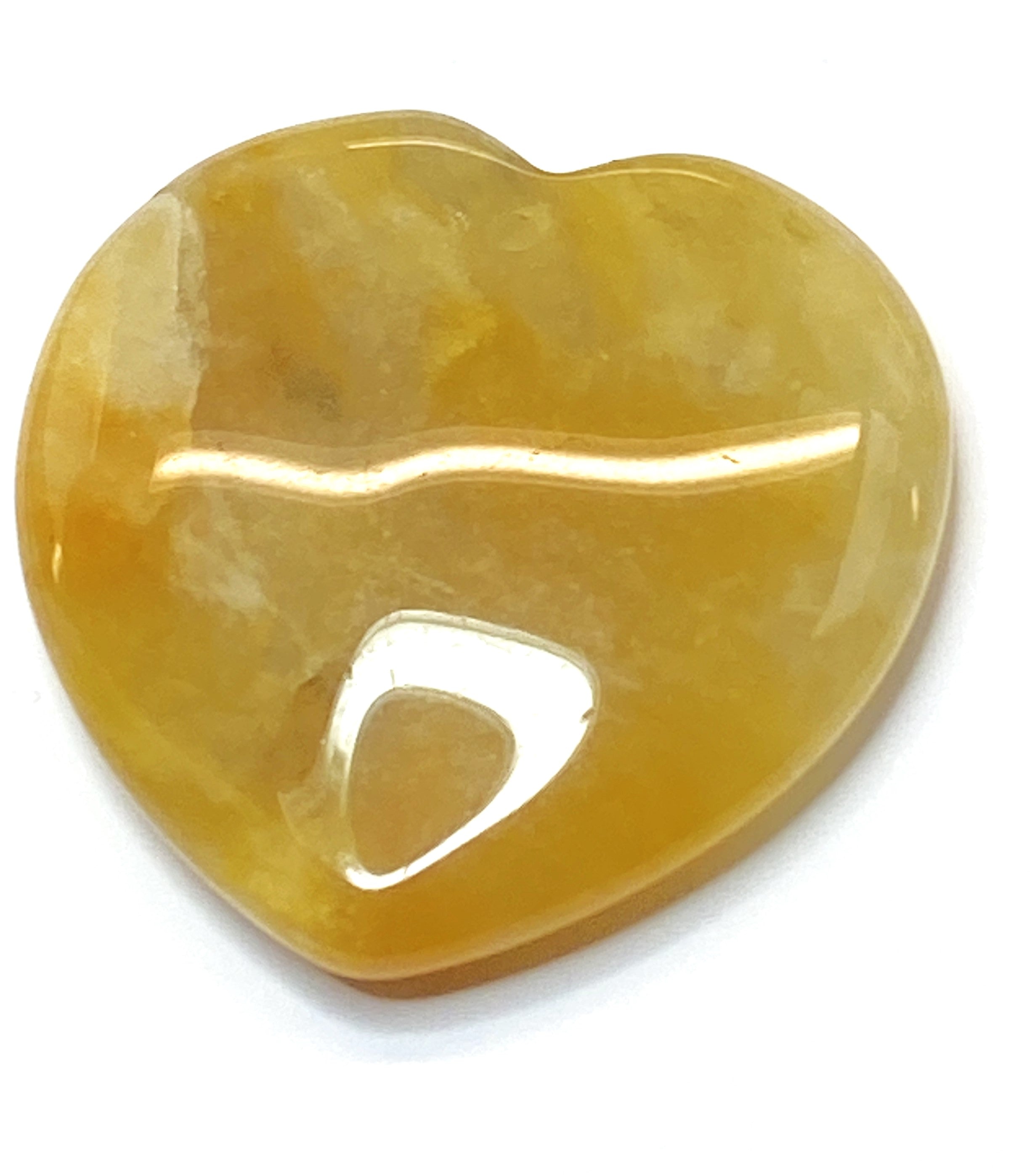 Pendentif pierre précieuse - Coeur - Mokaite 1pce)