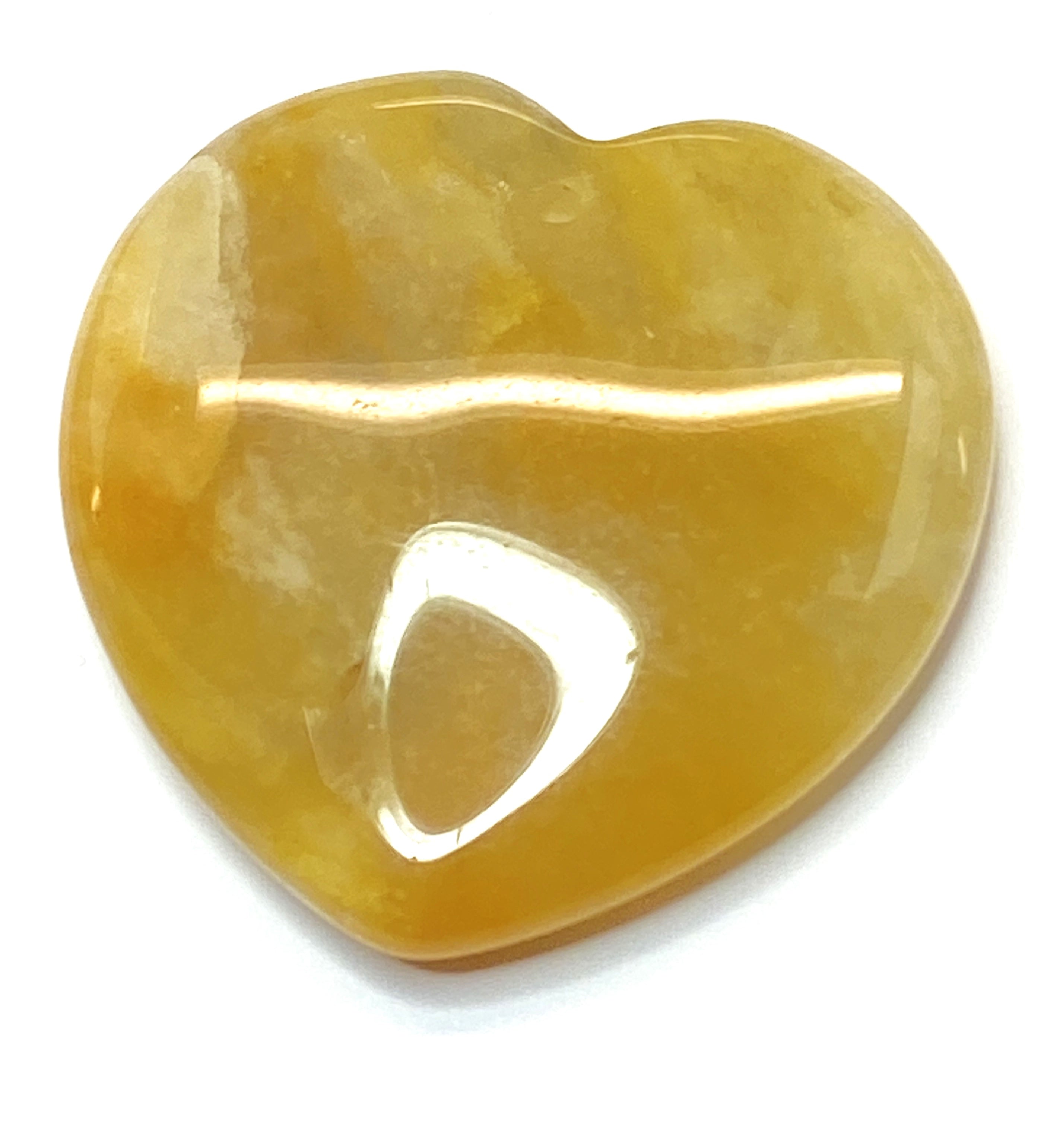 Pendentif pierre précieuse - Coeur - Mokaite 1pce)