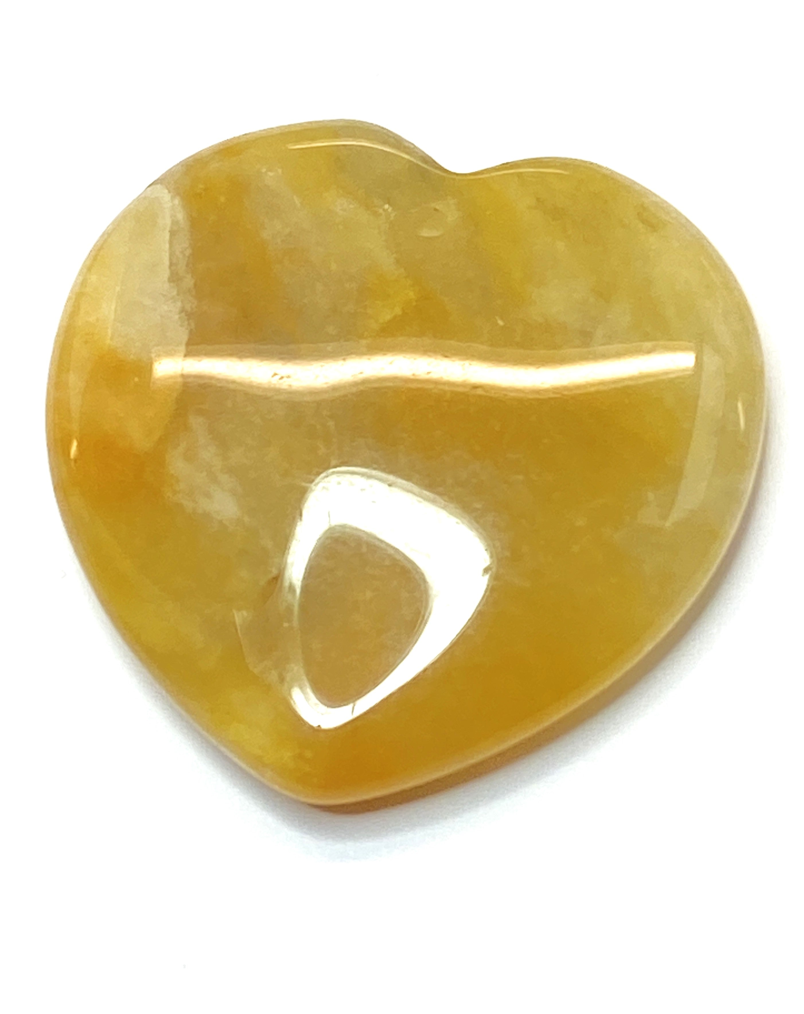 Pendentif pierre précieuse - Coeur - Mokaite 1pce)