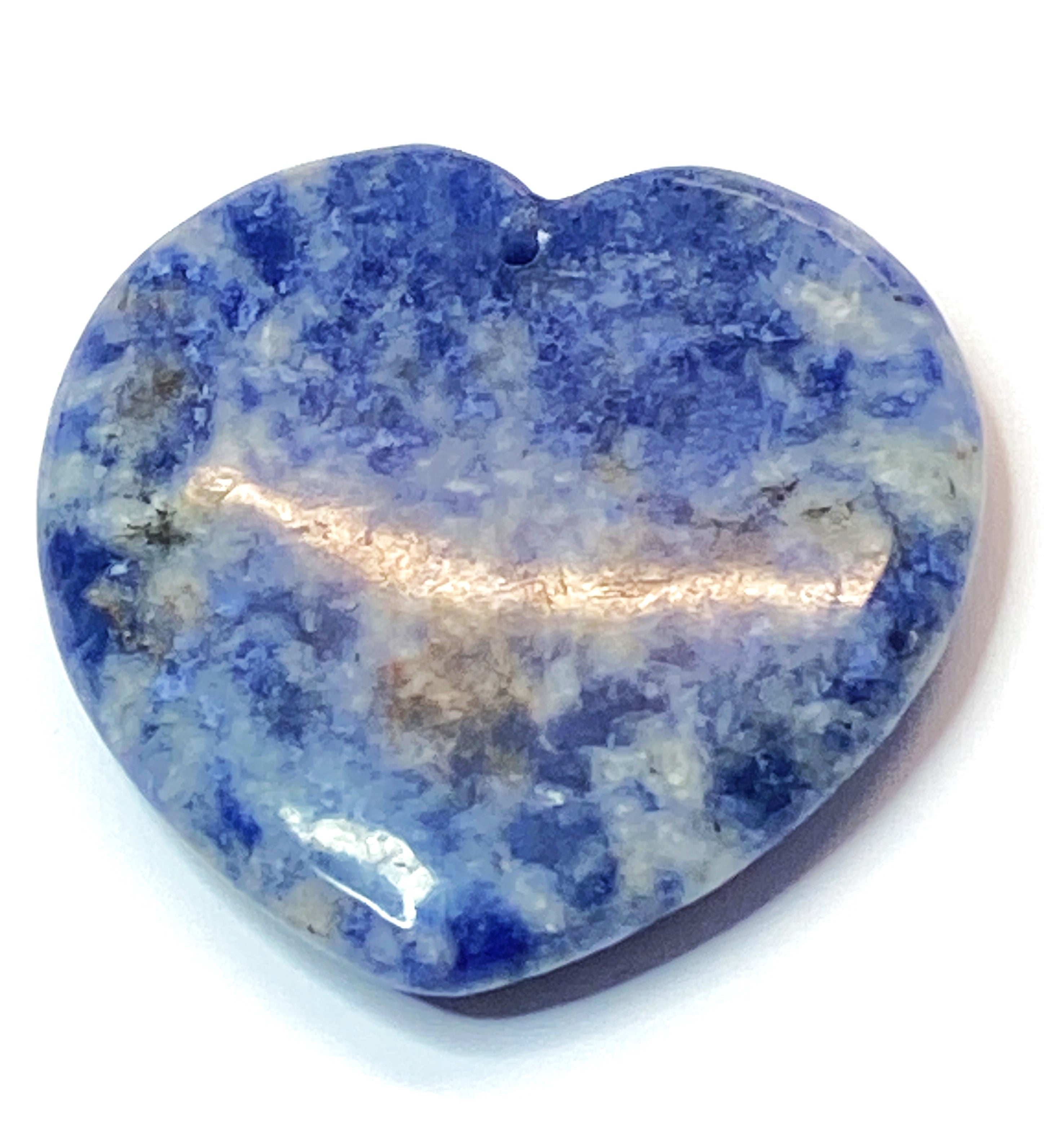 Pendentif pierre précieuse - Coeur - Lapis lazuli  (1pce)