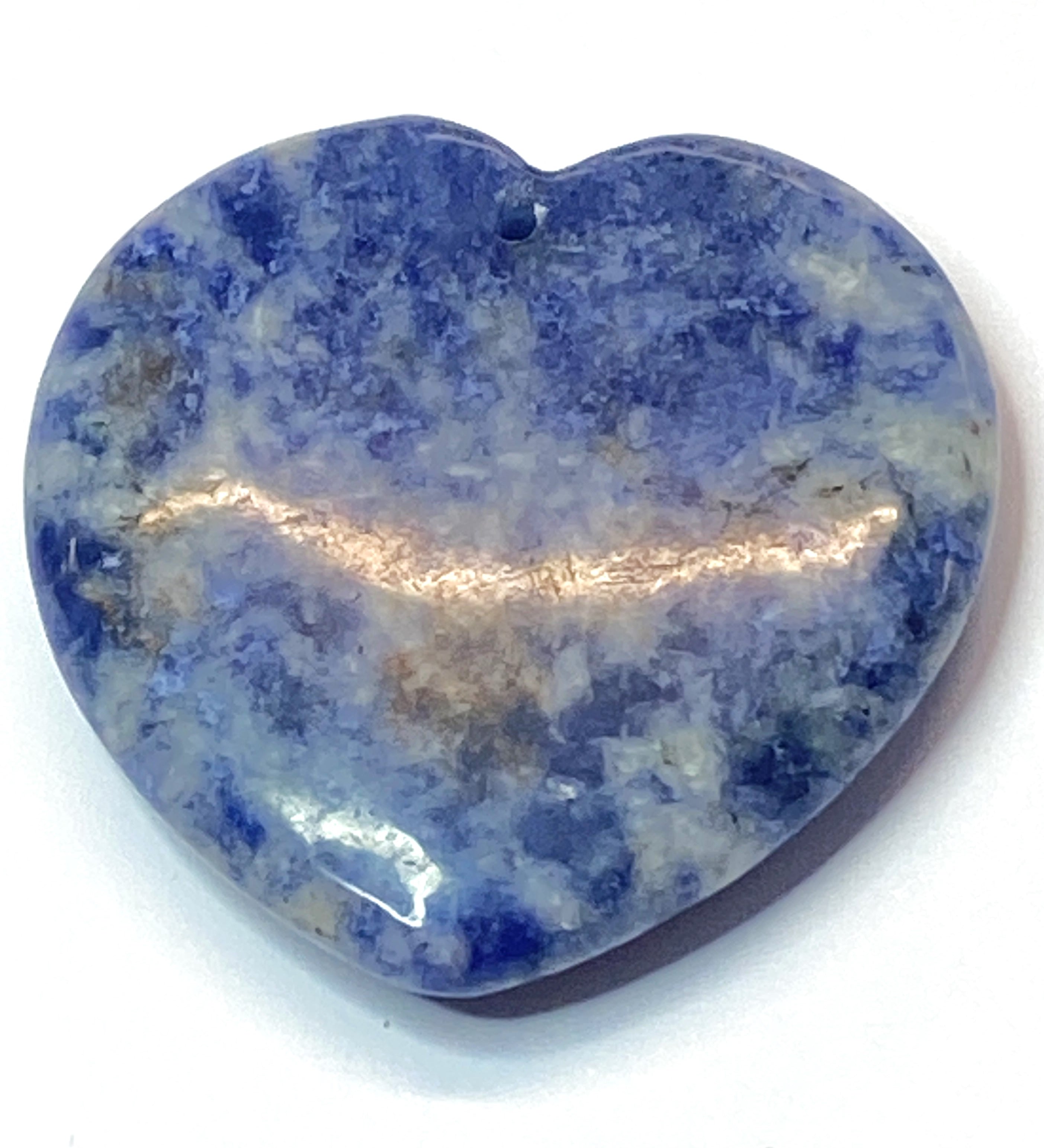 Pendentif pierre précieuse - Coeur - Lapis lazuli  (1pce)