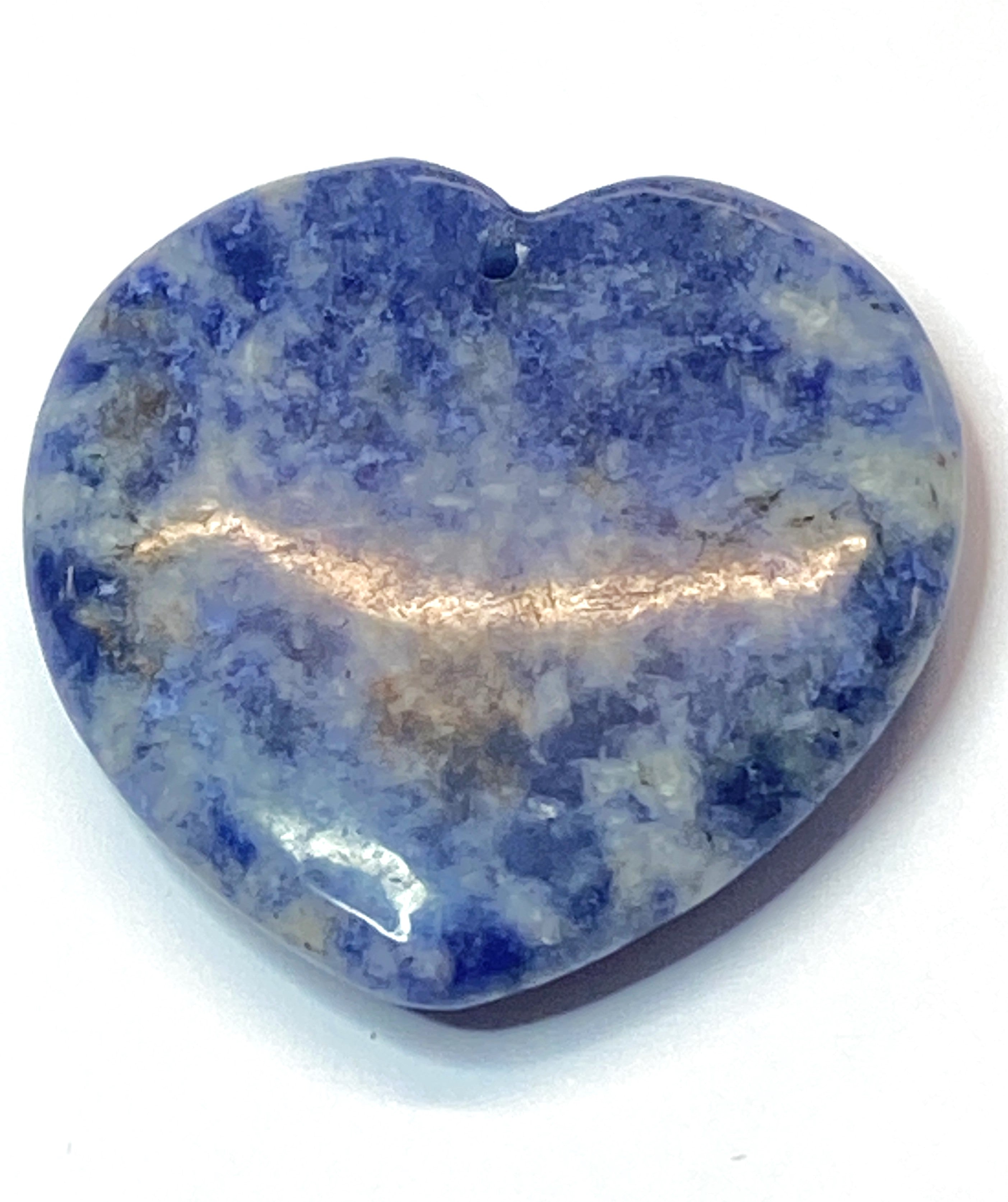 Pendentif pierre précieuse - Coeur - Lapis lazuli  (1pce)