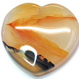 Pendentif pierre précieuse - Coeur - Cornaline