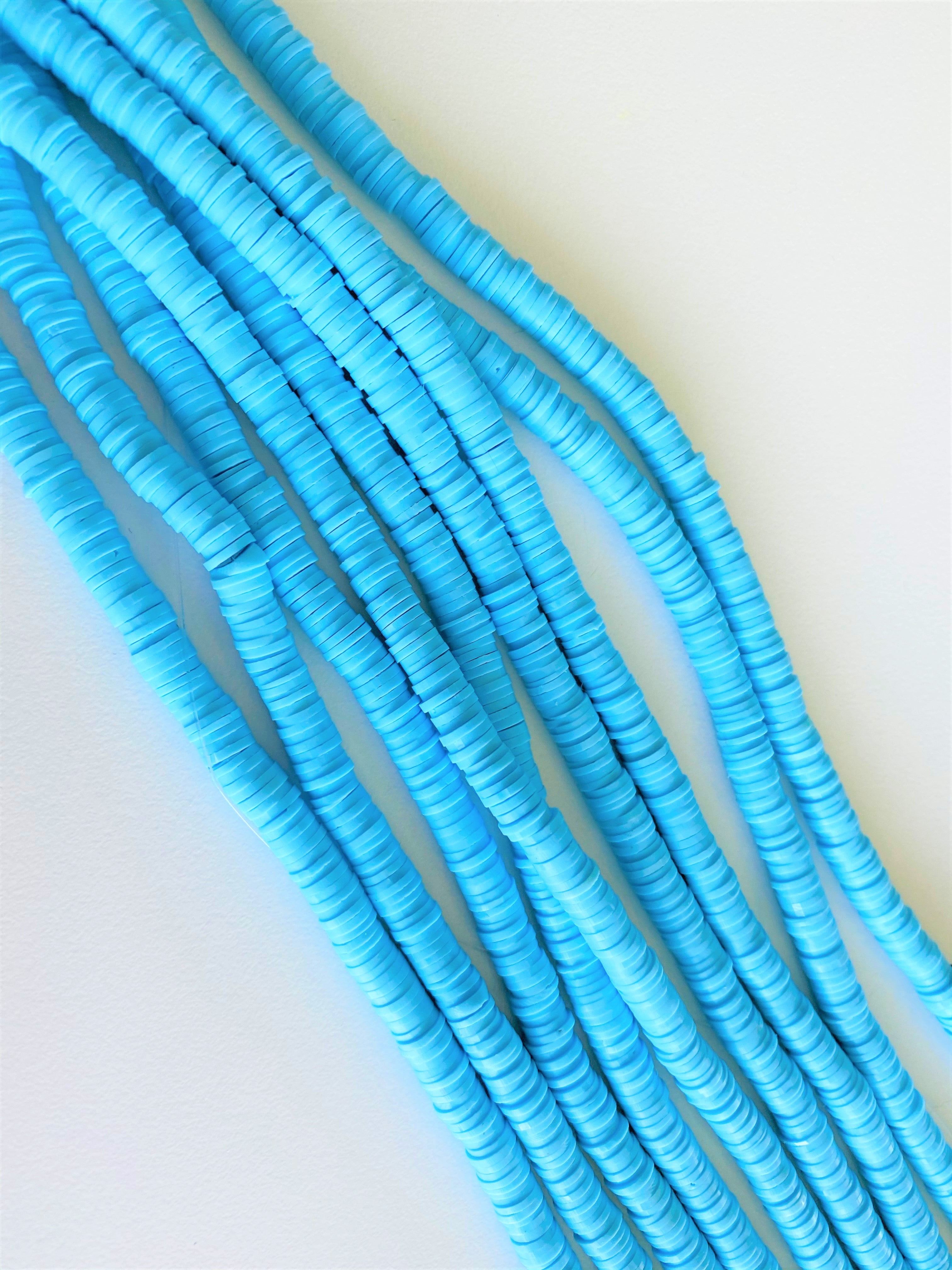 Perles Heishi  Bleu Ciel (5 g ~100 pces)