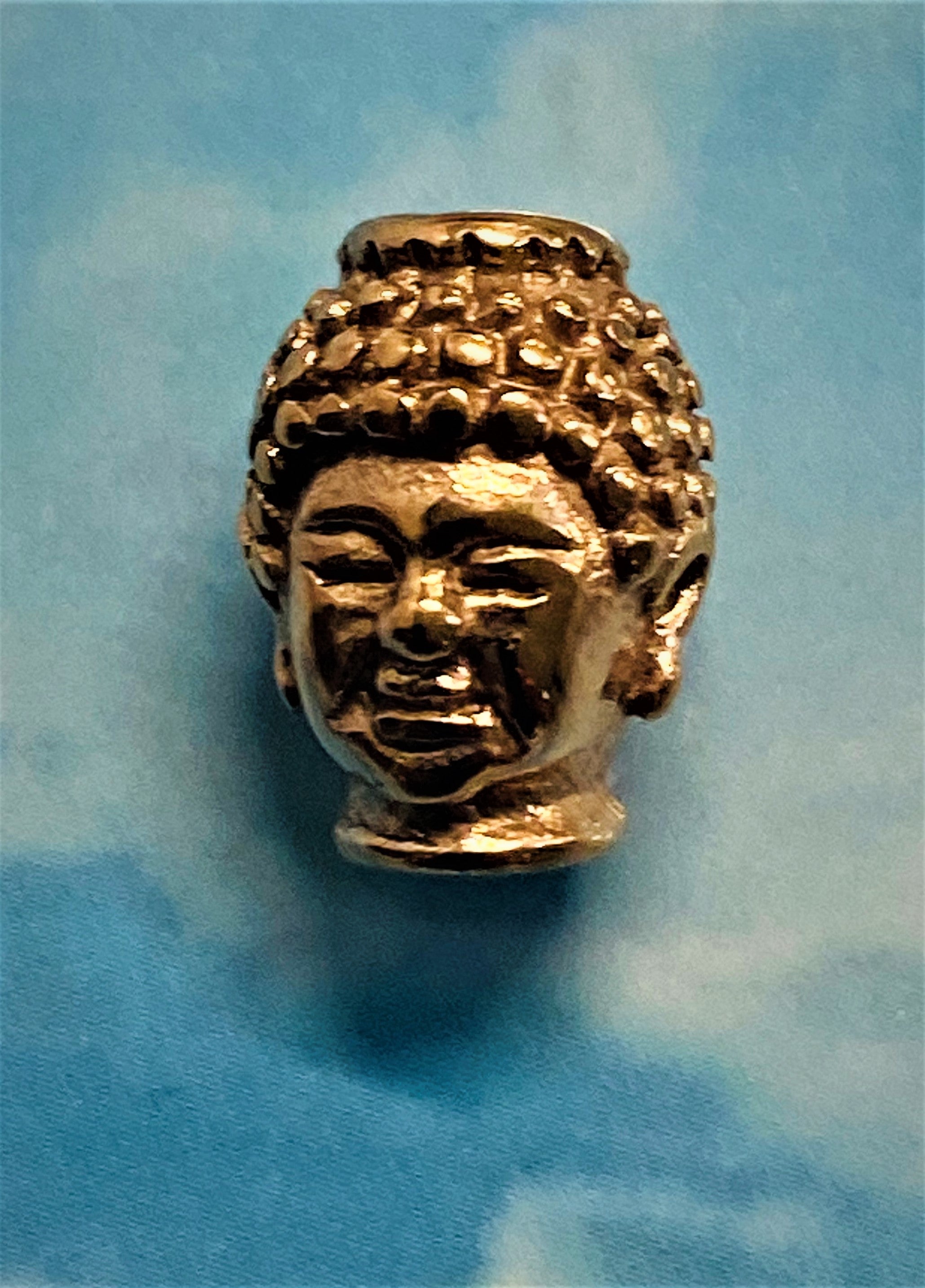 Perle intercalaire - Tête de Bouddha, Or Rose (1pce)