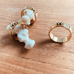 Bague-anneau avec 4 boucles à confectionner 17.5mm (1pièce)