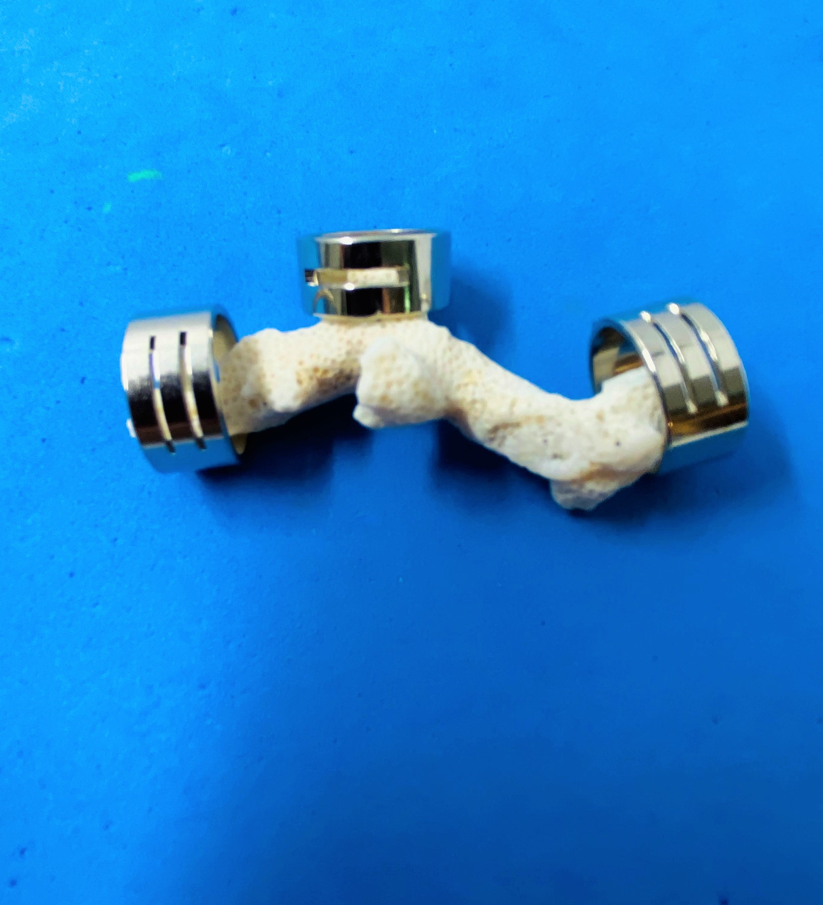 Bague-anneau, argenté à confectionner 15mm (1pièce)