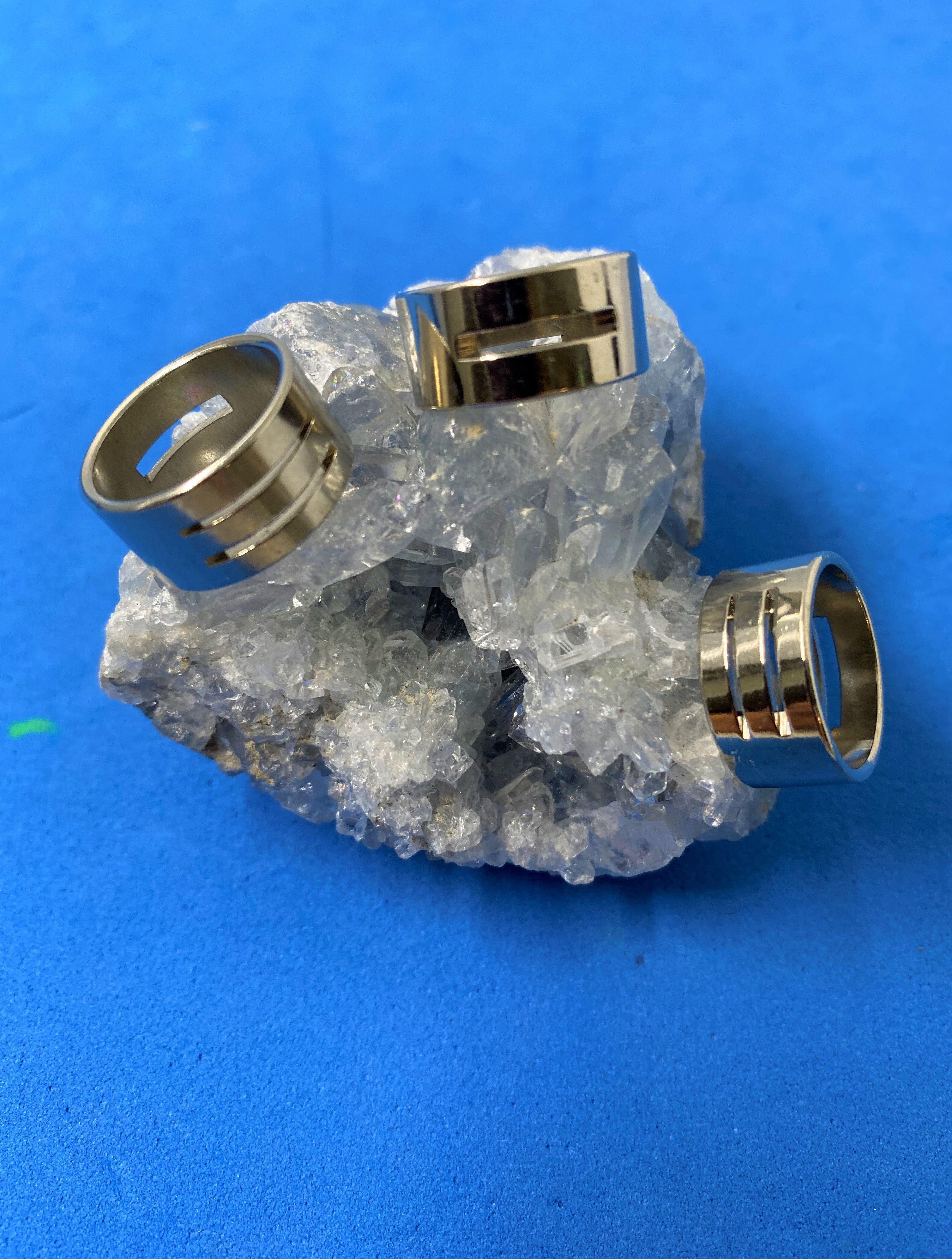 Bague-anneau, argenté à confectionner 15mm (1pièce)