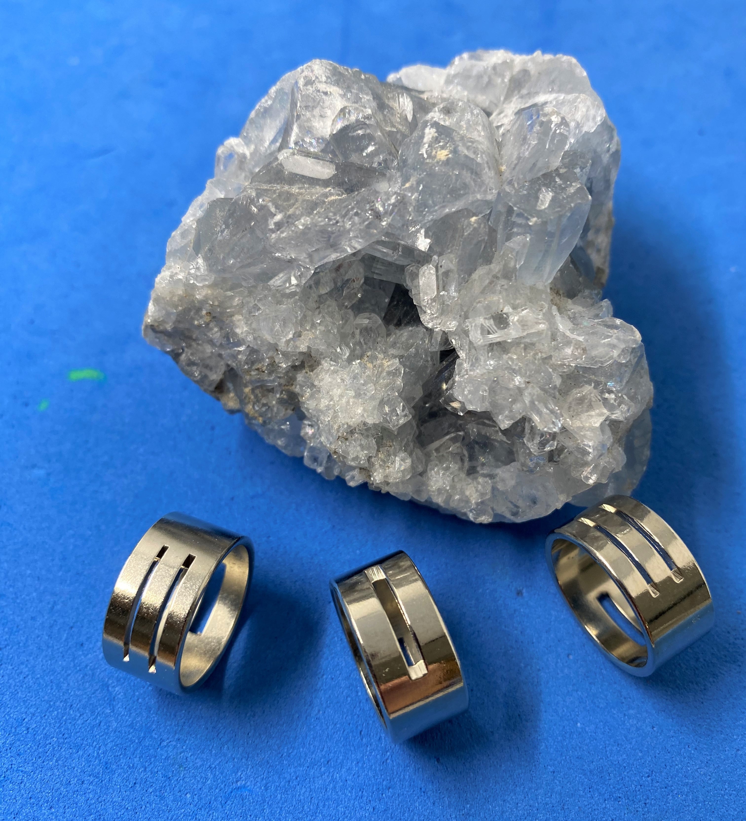 Bague-anneau, argenté à confectionner 15mm (1pièce)