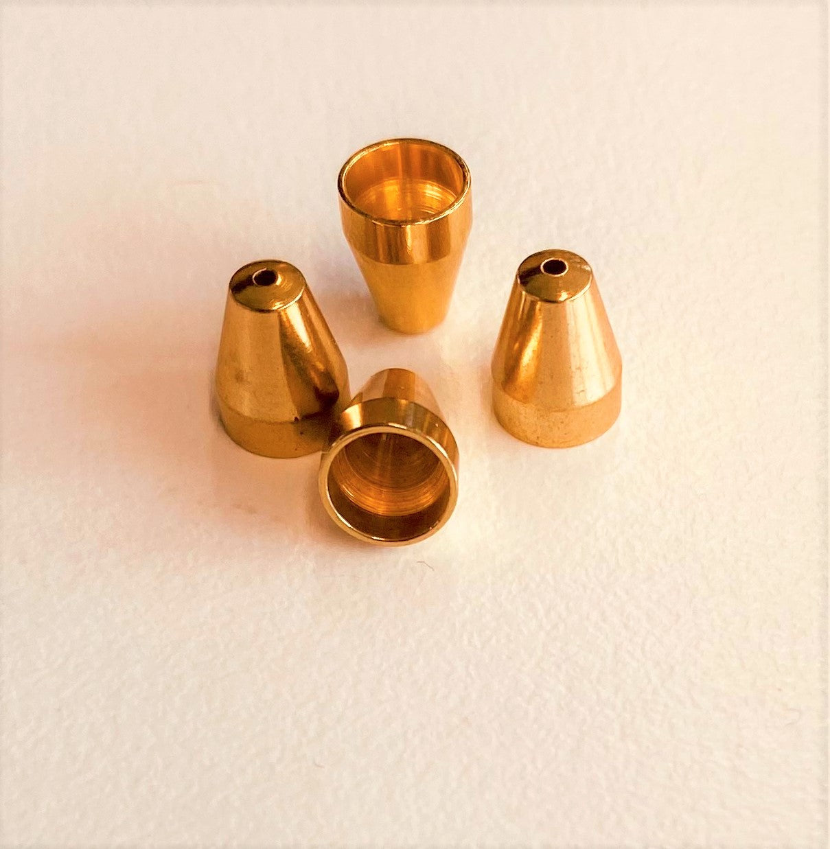 Calotte -Vase en métal doré 8mm (2 pces)