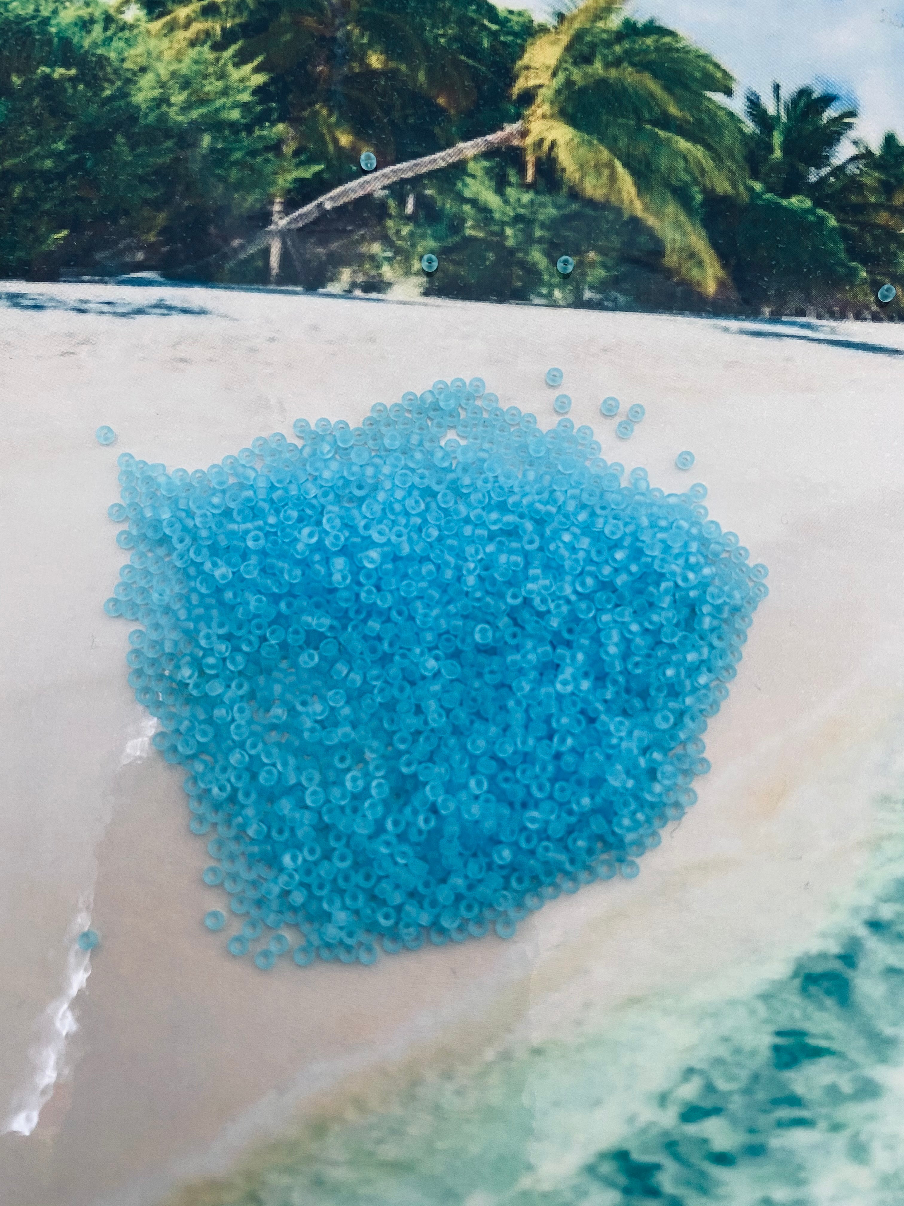 Rocaille Miyuki  15 - Aqua Transparent Mat