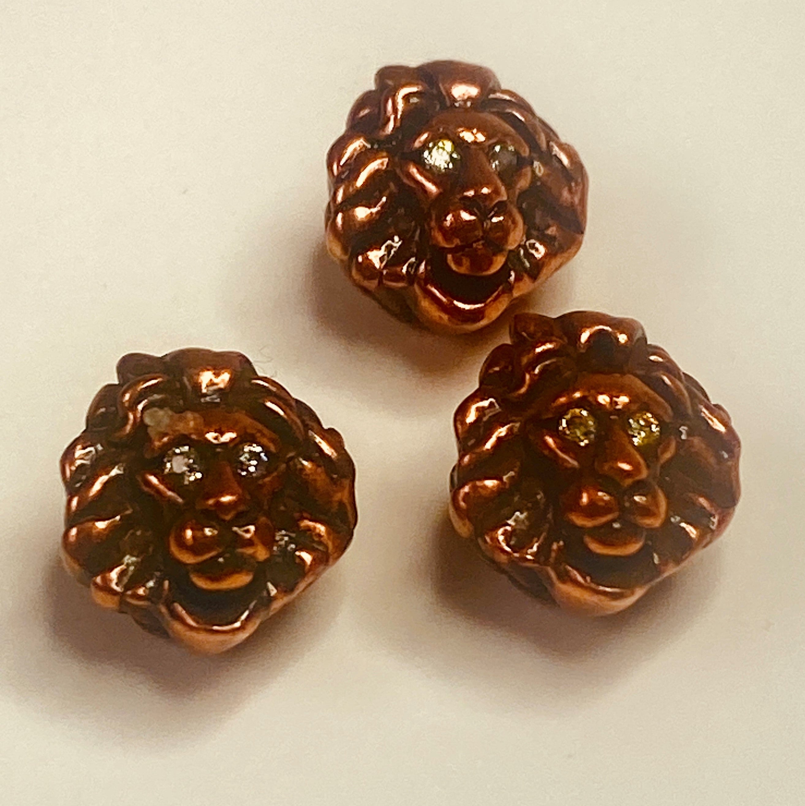 Tête de Lion cuivrée (1 pièce)