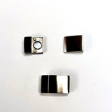 Fermoirs magnétiques rectangulaires en acier inoxydable - ( 1 pièce )