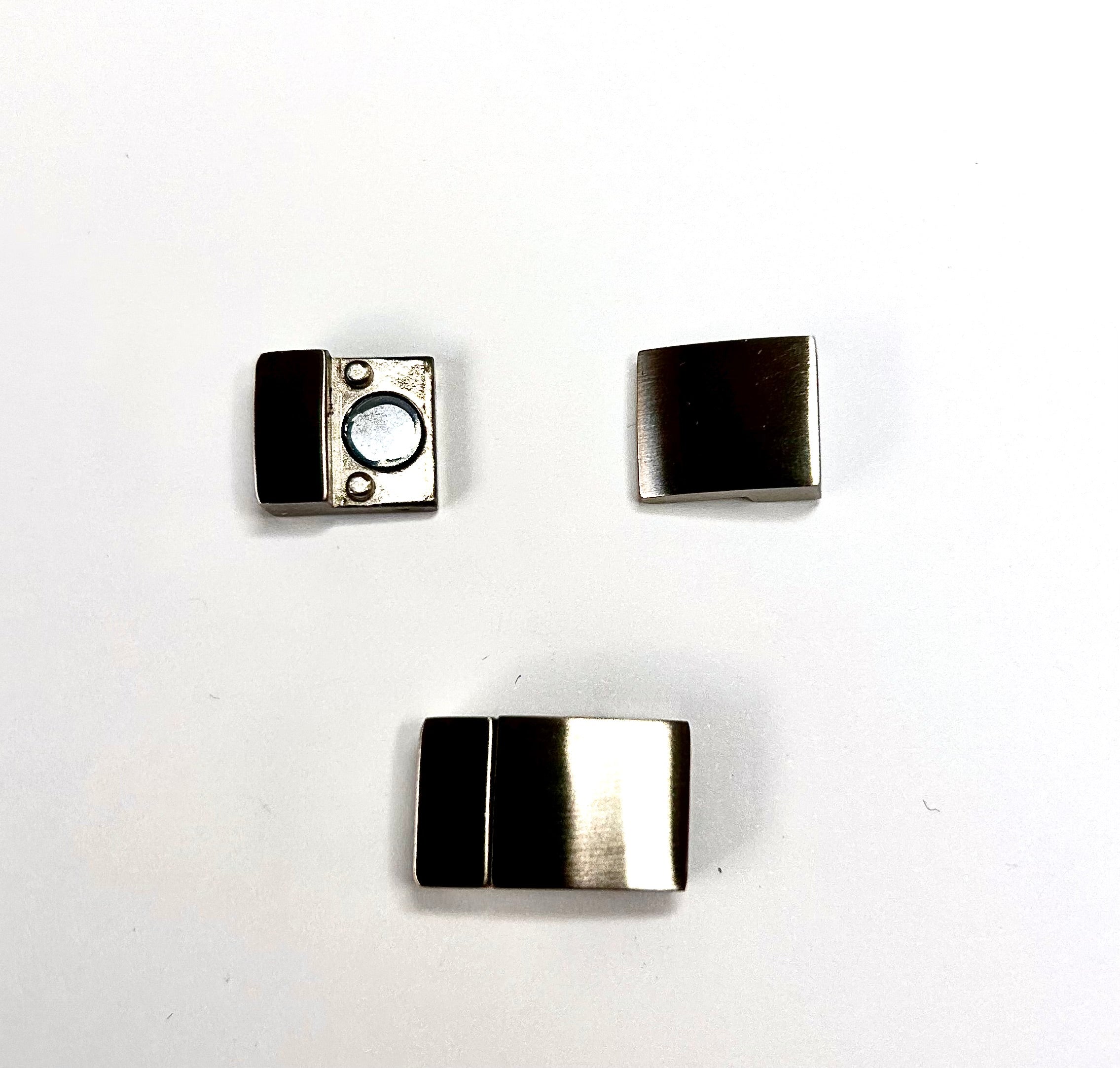 Fermoirs magnétiques rectangulaires en acier inoxydable - ( 1 pièce )