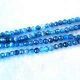 Ronde 2- Facettée - Apatite naturelle (10 pces)