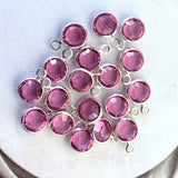 Mailles serties 6 - Rose 6mm (5 pces)